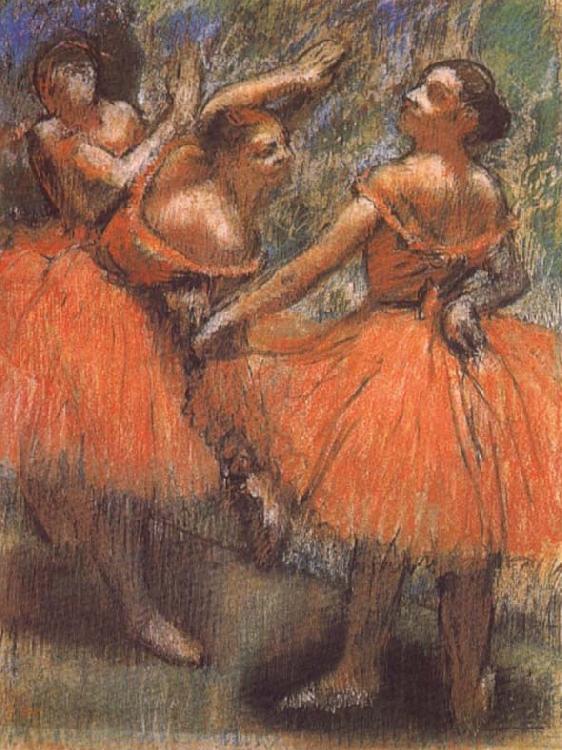 Edgar Degas Dancer in the red China oil painting art